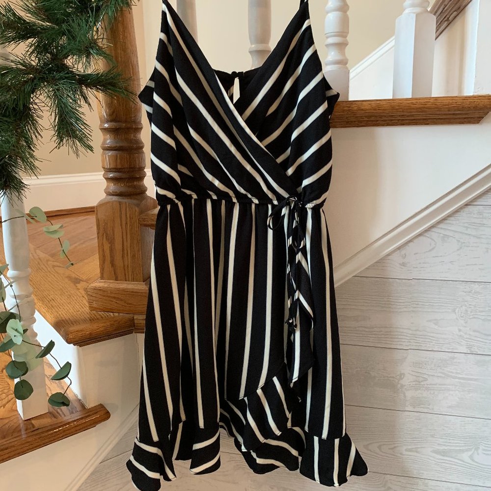 Striped Ruffled Romper